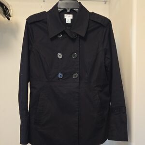 Motherhood Maternity Black Trench Coat